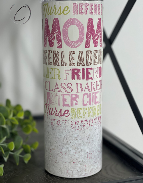 Load image into Gallery viewer, Roles Of Mom 20oz Skinny Tumbler
