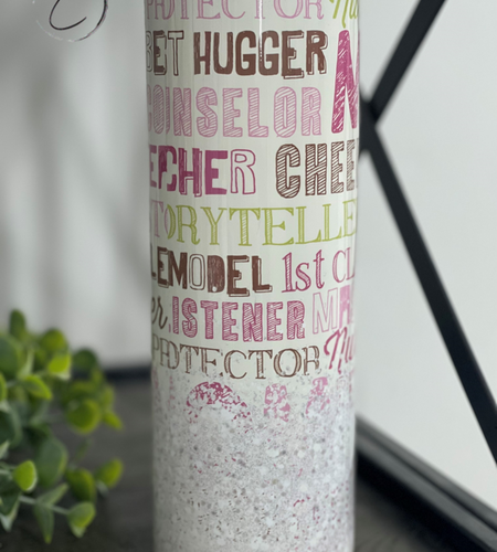 Roles Of Mom 20oz Skinny Tumbler