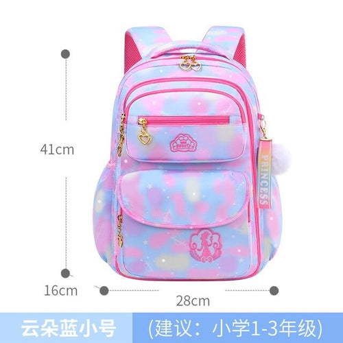 Load image into Gallery viewer, Skaefio Primary School Bags For Girls Gradient Color Grades 1-3-6
