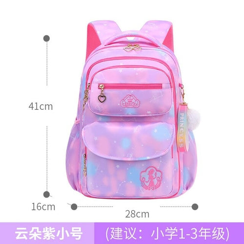 Load image into Gallery viewer, Skaefio Primary School Bags For Girls Gradient Color Grades 1-3-6
