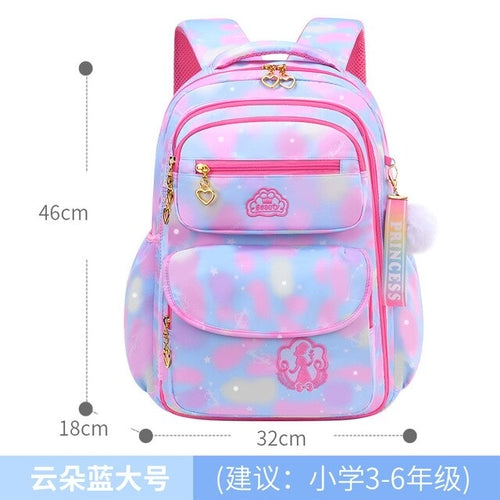 Load image into Gallery viewer, Skaefio Primary School Bags For Girls Gradient Color Grades 1-3-6
