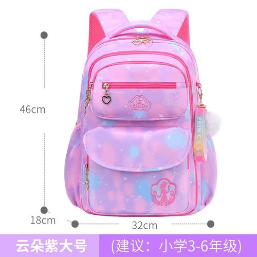 Skaefio Primary School Bags For Girls Gradient Color Grades 1-3-6