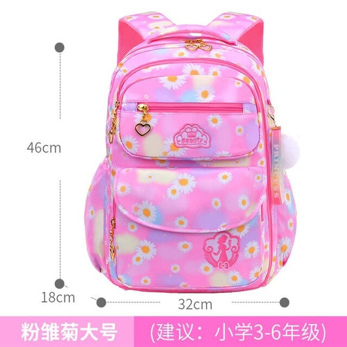 Load image into Gallery viewer, Skaefio Primary School Bags For Girls Gradient Color Grades 1-3-6
