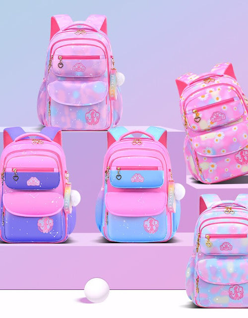 Load image into Gallery viewer, Skaefio Primary School Bags For Girls Gradient Color Grades 1-3-6
