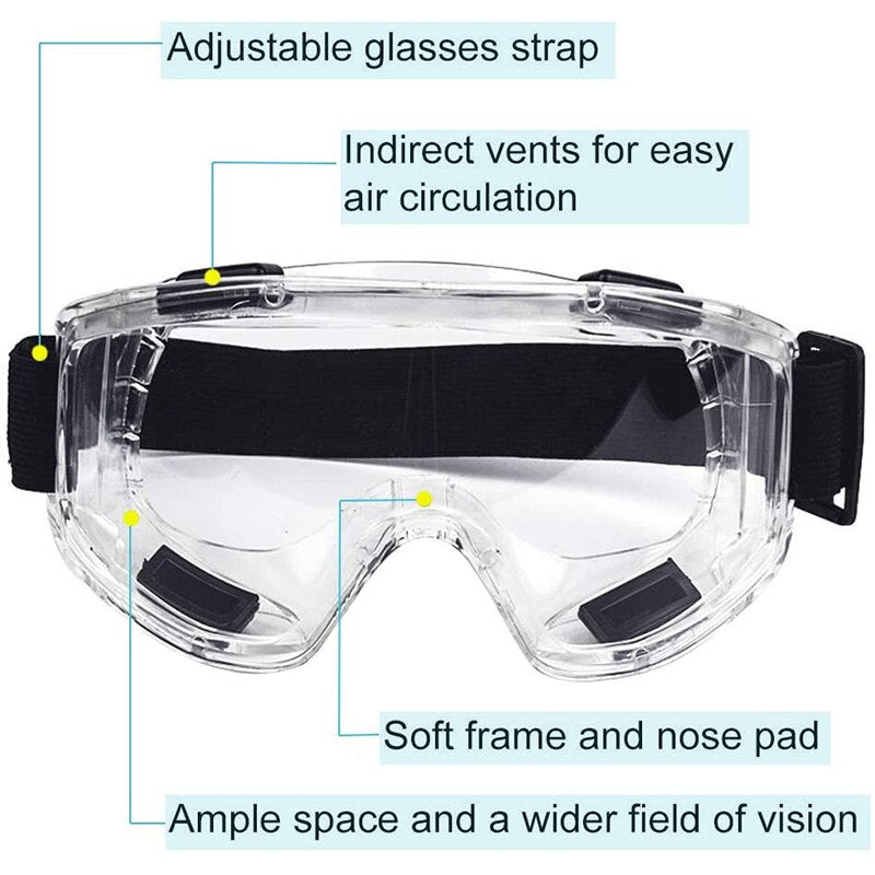 Safety Goggle Anti Splash Dust Proof Work Lab Eyewear Eye Protection