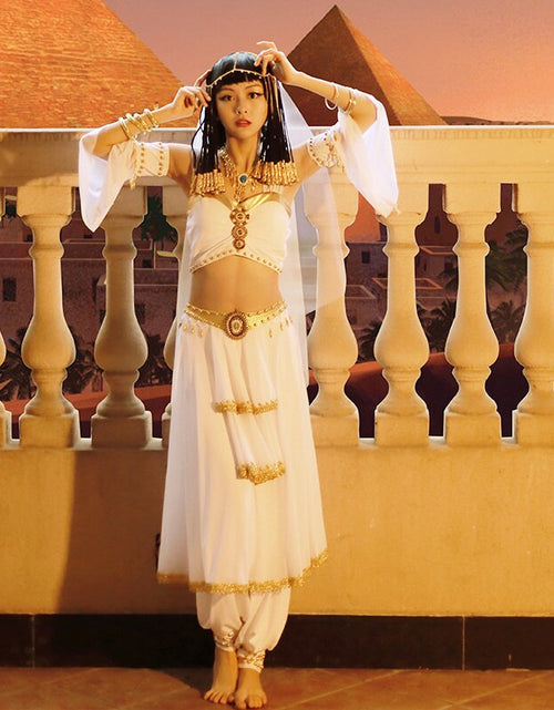 Load image into Gallery viewer, Greek Goddess Outfit Belly Dance Carnival Egyptian Princess Costume
