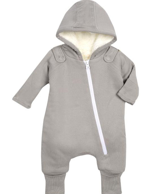 Load image into Gallery viewer, Smart Cuddly Jumpsuit + Bib - Gray
