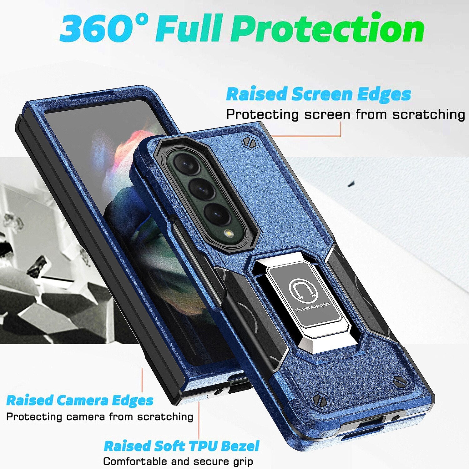 Best Z Fold 4 Case Hinge Protection | Case Samsung Galaxy Z Fold 4 -