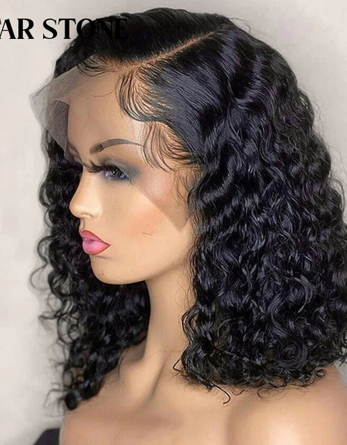 Load image into Gallery viewer, Short Curly Bob Brazilian Human Hair Lace Front Wigs 13x4 Lace Frontal
