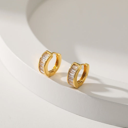 Gold Plated Jewelry 18k Earrings | Gold Plated Earrings 18k Stud -