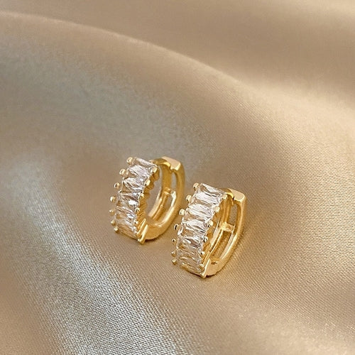 Load image into Gallery viewer, Gold Plated Jewelry 18k Earrings | Gold Plated Earrings 18k Stud -
