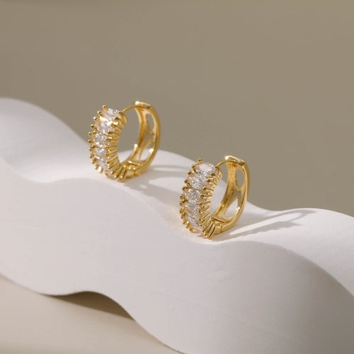 Load image into Gallery viewer, Gold Plated Jewelry 18k Earrings | Gold Plated Earrings 18k Stud -
