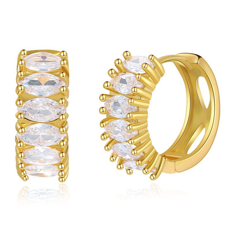 Gold Plated Jewelry 18k Earrings | Gold Plated Earrings 18k Stud -