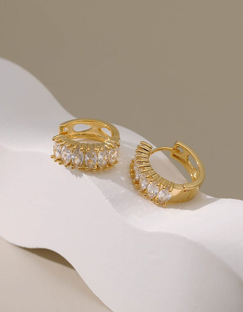 Load image into Gallery viewer, Gold Plated Jewelry 18k Earrings | Gold Plated Earrings 18k Stud -
