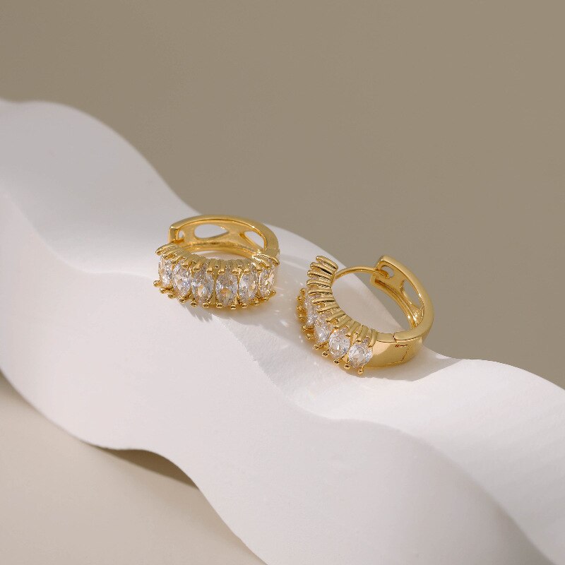 Gold Plated Jewelry 18k Earrings | Gold Plated Earrings 18k Stud -