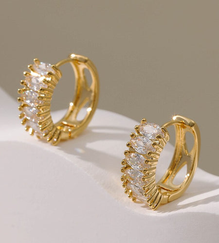 Gold Plated Jewelry 18k Earrings | Gold Plated Earrings 18k Stud -