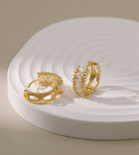 Gold Plated Jewelry 18k Earrings | Gold Plated Earrings 18k Stud -