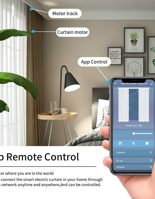 Load image into Gallery viewer, Smart Tuya wifi/zigbee Electric curtain motor shutter motor with
