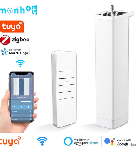 Smart Tuya wifi/zigbee Electric curtain motor shutter motor with