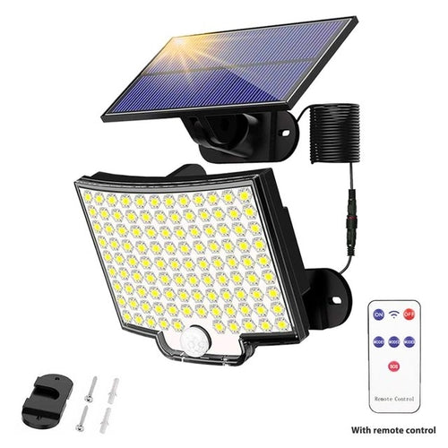 Load image into Gallery viewer, Solar Lamp 106LED Outdoor Super Bright Wall Lamp with Motion Sensor
