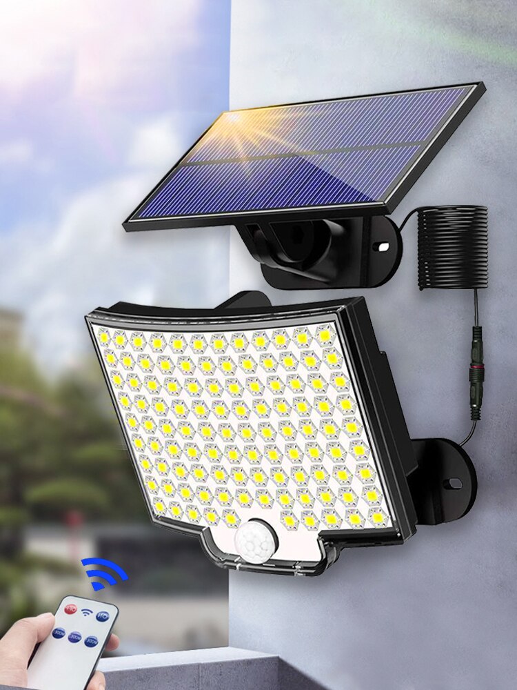 Solar Lamp 106LED Outdoor Super Bright Wall Lamp with Motion Sensor