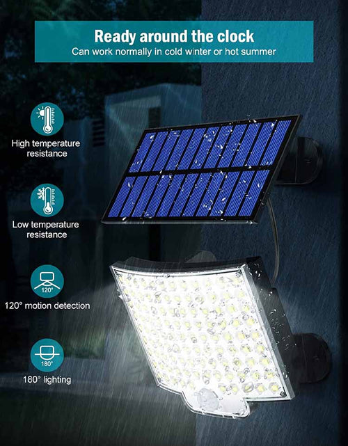 Load image into Gallery viewer, Solar Lamp 106LED Outdoor Super Bright Wall Lamp with Motion Sensor
