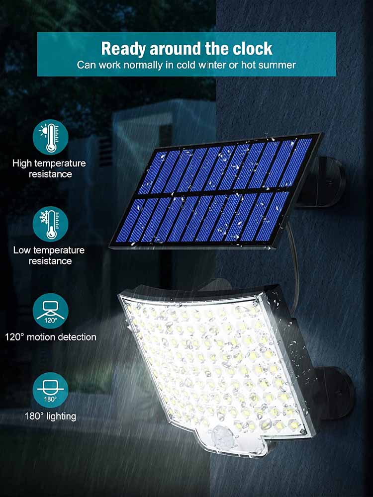 Solar Lamp 106LED Outdoor Super Bright Wall Lamp with Motion Sensor