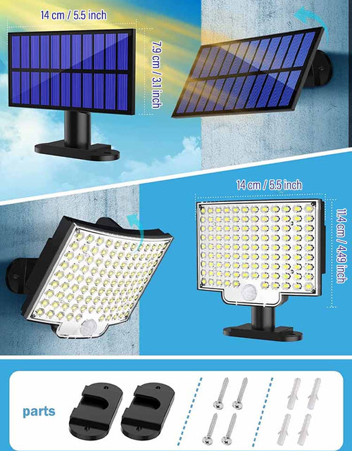 Load image into Gallery viewer, Solar Lamp 106LED Outdoor Super Bright Wall Lamp with Motion Sensor
