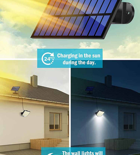 Solar Lamp 106LED Outdoor Super Bright Wall Lamp with Motion Sensor