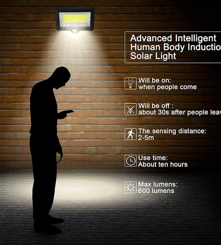 Solar Lights Outdoor Garden Wall Lamp Motion Sensor IP65 Waterproof