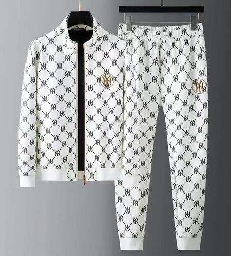 Spring And Autumn Men's New High End Jacket Two Piece Casual Fashion