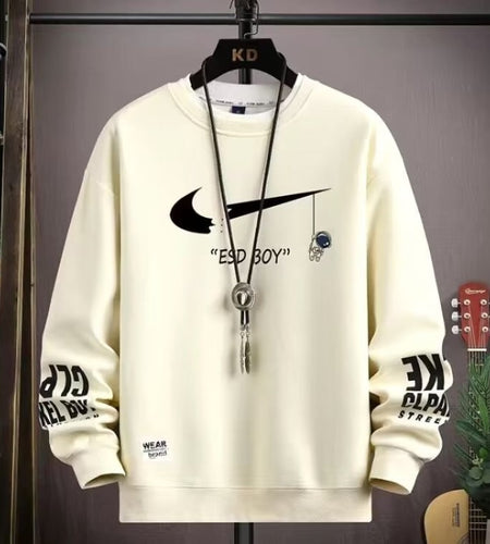 Spring Autumn Men Clothing Sweatshirt Korean Fashion Harajuku Long