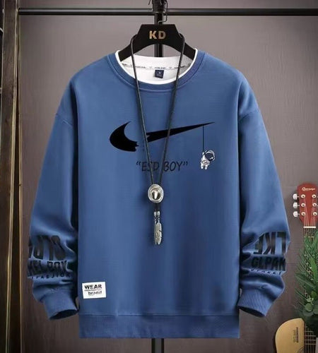 Spring Autumn Men Clothing Sweatshirt Korean Fashion Harajuku Long