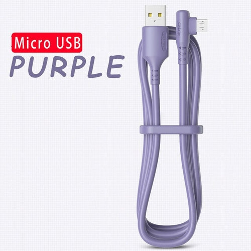 Load image into Gallery viewer, Micro Usb 90 Degree Fast Charging Cable | Micro Usb Cable Fast
