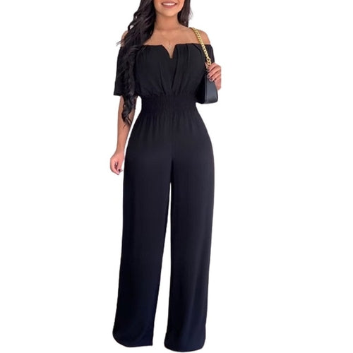 Load image into Gallery viewer, Summer Fashion Printed Wide Leg Jumpsuit Women Sexy Beach Style
