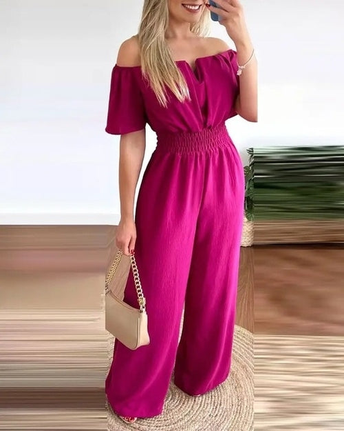 Load image into Gallery viewer, Summer Fashion Printed Wide Leg Jumpsuit Women Sexy Beach Style
