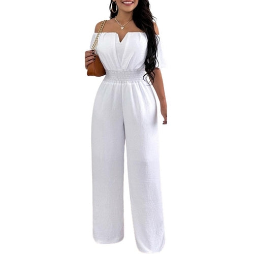 Load image into Gallery viewer, Summer Fashion Printed Wide Leg Jumpsuit Women Sexy Beach Style
