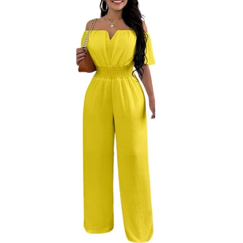 Load image into Gallery viewer, Summer Fashion Printed Wide Leg Jumpsuit Women Sexy Beach Style
