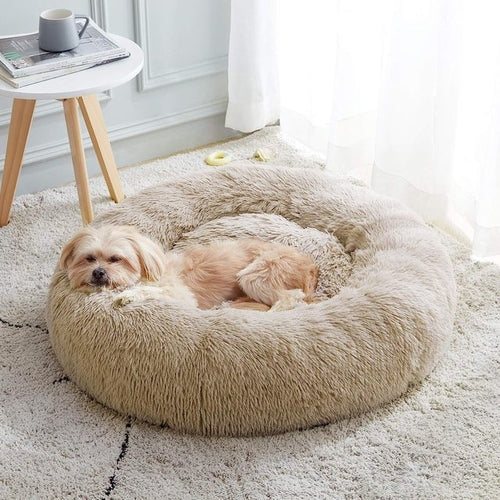 Load image into Gallery viewer, Super Cat Bed Warm Sleeping Cat Nest Soft Long Plush Best Pet Dog Bed
