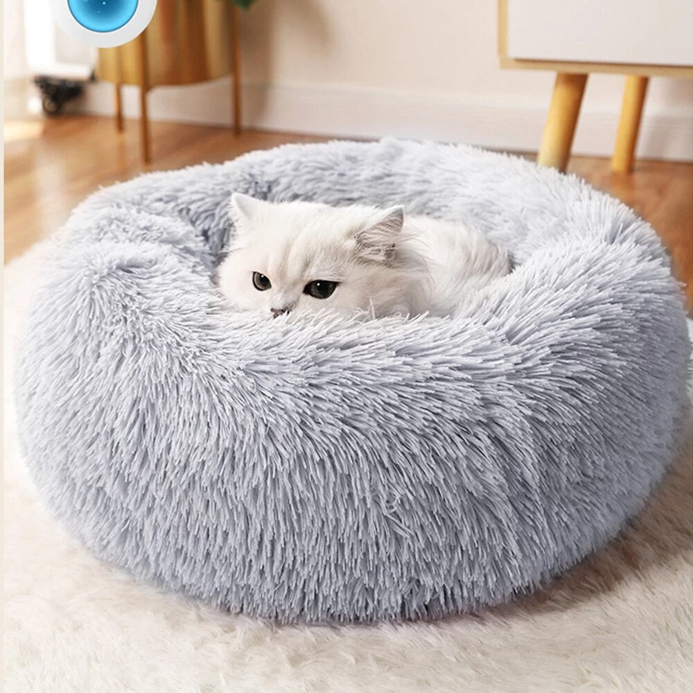 Super Cat Bed Warm Sleeping Cat Nest Soft Long Plush Best Pet Dog Bed