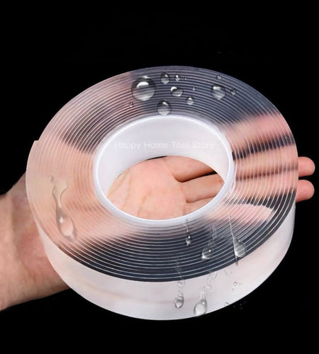 Super Strong Double Sided Adhesive Tape Washable Reusable Waterproof