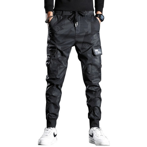 Load image into Gallery viewer, Sweatpants Men Camouflage Elasticity Military Cargo Pants Drawstring
