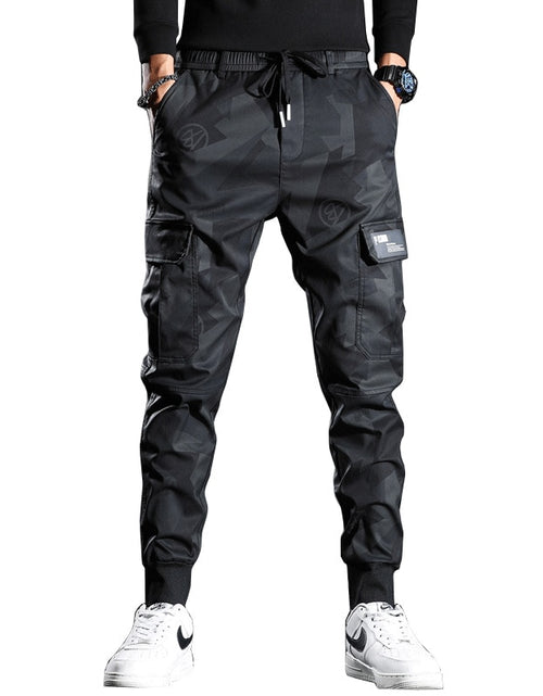 Load image into Gallery viewer, Sweatpants Men Camouflage Elasticity Military Cargo Pants Drawstring
