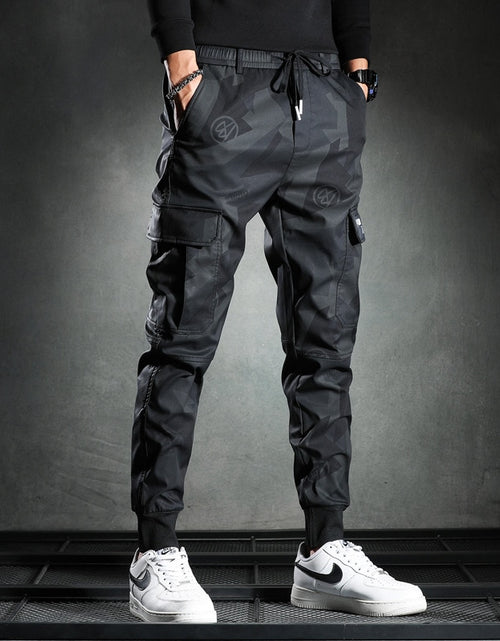 Load image into Gallery viewer, Sweatpants Men Camouflage Elasticity Military Cargo Pants Drawstring
