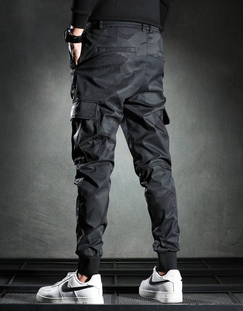 Load image into Gallery viewer, Sweatpants Men Camouflage Elasticity Military Cargo Pants Drawstring
