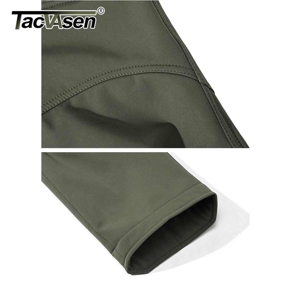 TACVASEN IX9 Winter Softshell Pants Military Tactical Pants Mens Hunt