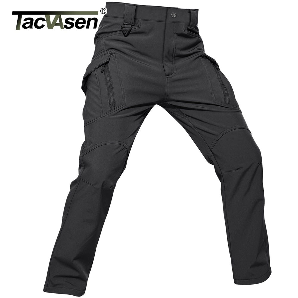 TACVASEN IX9 Winter Softshell Pants Military Tactical Pants Mens Hunt