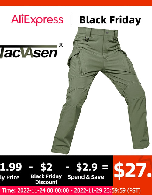 Load image into Gallery viewer, TACVASEN IX9 Winter Softshell Pants Military Tactical Pants Mens Hunt
