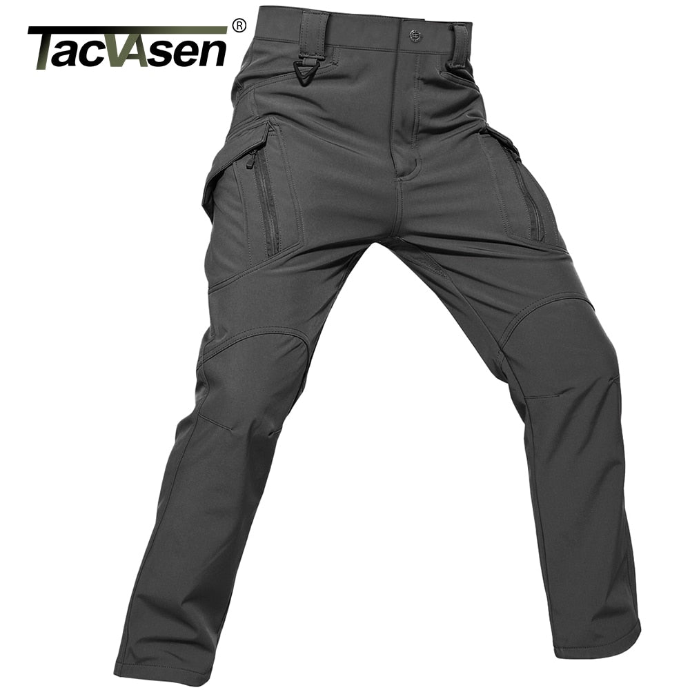 TACVASEN IX9 Winter Softshell Pants Military Tactical Pants Mens Hunt