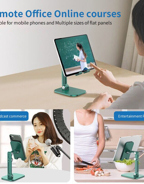 Load image into Gallery viewer, Foldable Phone Holder Desk | Flexible Desk Holder Phone - Desk Mobile
